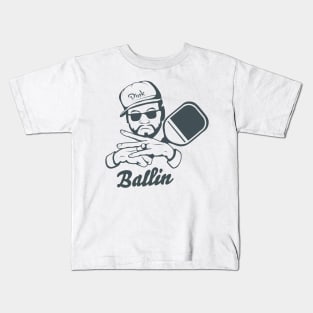 Pickleball - Dink Ballin Kids T-Shirt